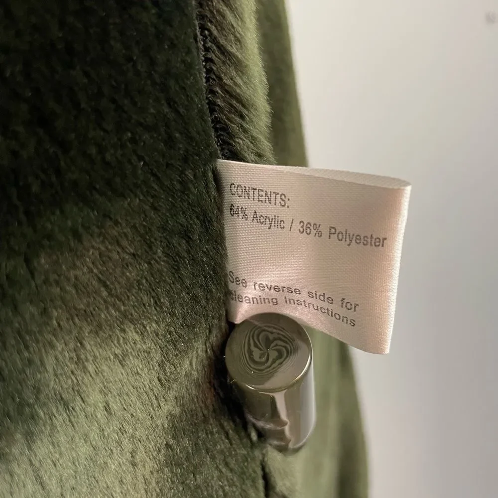 Gallery Women's Green Toggle Coat Size M EUC